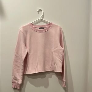 Pink Cropped Sweatshirt